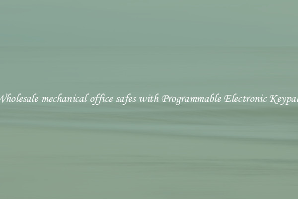 Wholesale mechanical office safes with Programmable Electronic Keypad 