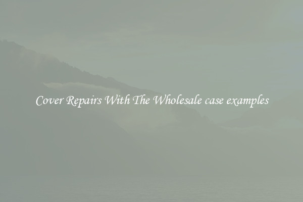  Cover Repairs With The Wholesale case examples 