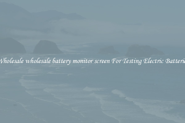 Wholesale wholesale battery monitor screen For Testing Electric Batteries