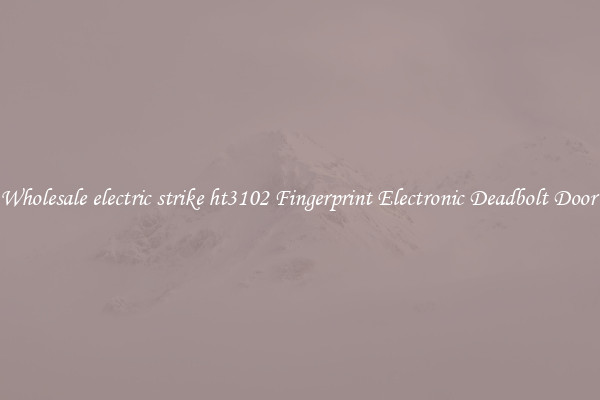 Wholesale electric strike ht3102 Fingerprint Electronic Deadbolt Door 