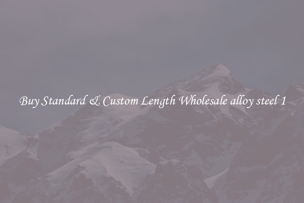 Buy Standard & Custom Length Wholesale alloy steel 1