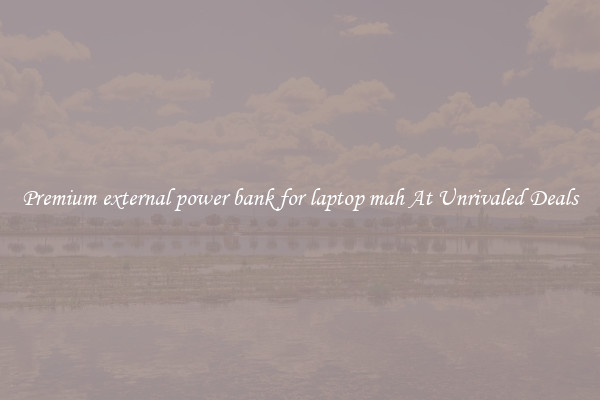 Premium external power bank for laptop mah At Unrivaled Deals