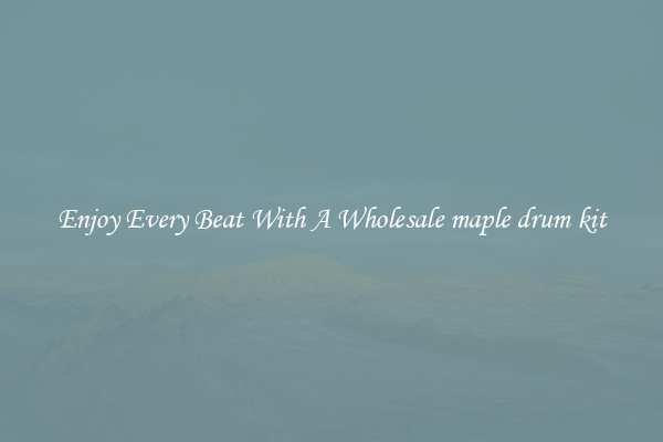 Enjoy Every Beat With A Wholesale maple drum kit