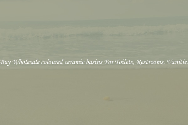 Buy Wholesale coloured ceramic basins For Toilets, Restrooms, Vanities