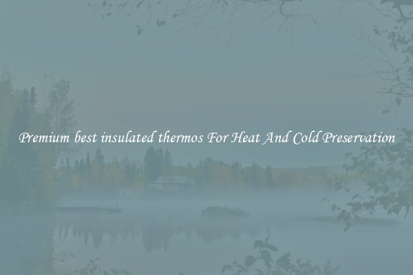 Premium best insulated thermos For Heat And Cold Preservation
