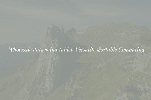 Wholesale data wind tablet Versatile Portable Computing