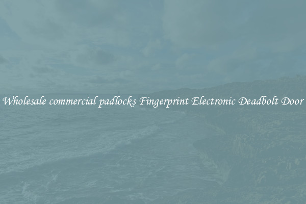 Wholesale commercial padlocks Fingerprint Electronic Deadbolt Door 