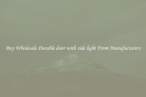 Buy Wholesale Durable door with side light From Manufacturers