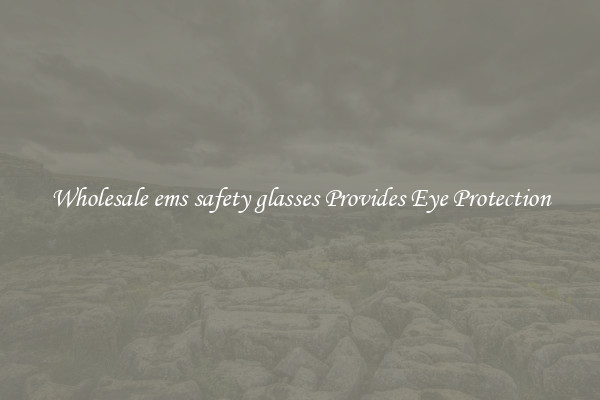 Wholesale ems safety glasses Provides Eye Protection