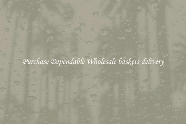 Purchase Dependable Wholesale baskets delivery